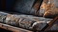 Vintage Lycra Futon With Rustic Charm - Close-up Shot