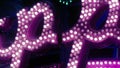 Vintage Magenta Marquee Lighted Sign