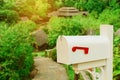 vintage mail box on country Royalty Free Stock Photo