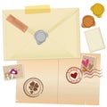 Vintage Mail Graphic Royalty Free Stock Photo