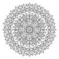 Vintage Mandala. Vector Round Ornament Tribal Pattern