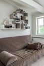 Vintage mansion - brown couch