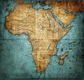 Vintage map Africa