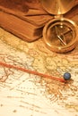 Vintage Map and Chart Royalty Free Stock Photo