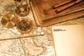 Vintage Map and Chart Royalty Free Stock Photo