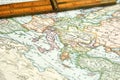 Vintage Map and Chart Royalty Free Stock Photo