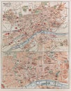 Vintage map of Frankfurt Royalty Free Stock Photo