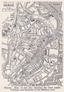 Vintage map of Free City of Danzig 1930s