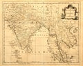 Vintage Map of India and SE Asia. Royalty Free Stock Photo