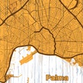 Vintage map of Palma