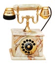 Vintage marble phone Royalty Free Stock Photo