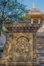 Vintage Marble statue of Ganesh at Cenotaphs or Chattris