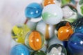 Colorful glass marbles feel like vintage toys