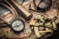 Vintage marine still life Royalty Free Stock Photo