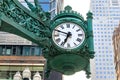 Vintage Marshall Field\'s Clock in downtown Chicago Royalty Free Stock Photo