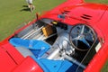 Vintage Maserati Tipo 200S cockpit from above Royalty Free Stock Photo