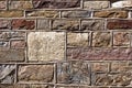 Vintage masonry with different rock types Royalty Free Stock Photo