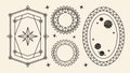Vintage Mechanical and Ornamental Elements for Steampunk Designs, vector design Generative AI Royalty Free Stock Photo