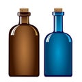 Vintage medicine bottles, vector