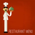 Vintage menu. Retro design template. Vector chef's menu.