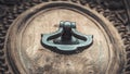 Vintage Metal Door Knob Knocker Royalty Free Stock Photo