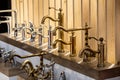 Vintage metal kitchen faucets Royalty Free Stock Photo