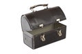 Vintage metal lunch box painted black Royalty Free Stock Photo