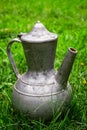 Vintage metal pitcher Royalty Free Stock Photo