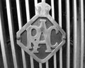 Vintage metal RAC car grille badge