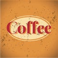 Vintage metal sign - Fresh Brewed Coffee - Vector