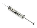 Vintage metal syringe 3d rendering Royalty Free Stock Photo