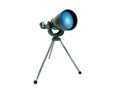 Vintage metal telescope isolated Royalty Free Stock Photo