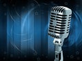 Vintage microphone Royalty Free Stock Photo