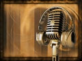 Vintage microphone Royalty Free Stock Photo