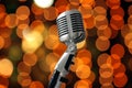 Vintage microphone Royalty Free Stock Photo