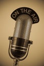 Vintage Microphone Royalty Free Stock Photo