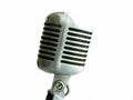 Vintage Microphone Isolated Royalty Free Stock Photo