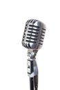 Vintage microphone, isolated Royalty Free Stock Photo