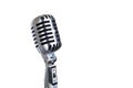Vintage microphone isolated Royalty Free Stock Photo