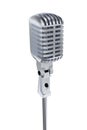 Vintage Microphone Isolated Royalty Free Stock Photo