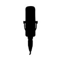 Vintage microphone silhouette design Royalty Free Stock Photo