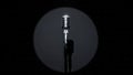 Vintage Microphone Spotlighted on Dark Stage for Performance Royalty Free Stock Photo