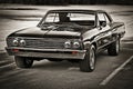 Vintage Mid-1960s High-Performance American Muscle Ca Royalty Free Stock Photo