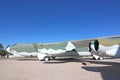Vintage military airplane in Utah Royalty Free Stock Photo