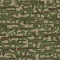 Vintage military seamless pattern Royalty Free Stock Photo