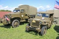 Vintage military trucks Royalty Free Stock Photo