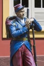 Vintage military wooden statue, Manaus, Brazil