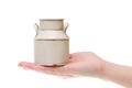 Vintage milk can Royalty Free Stock Photo