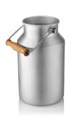 vintage milk can isolated on white background Royalty Free Stock Photo