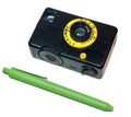 Vintage Miniature Film Camera was produced in the Soviet Union Royalty Free Stock Photo
